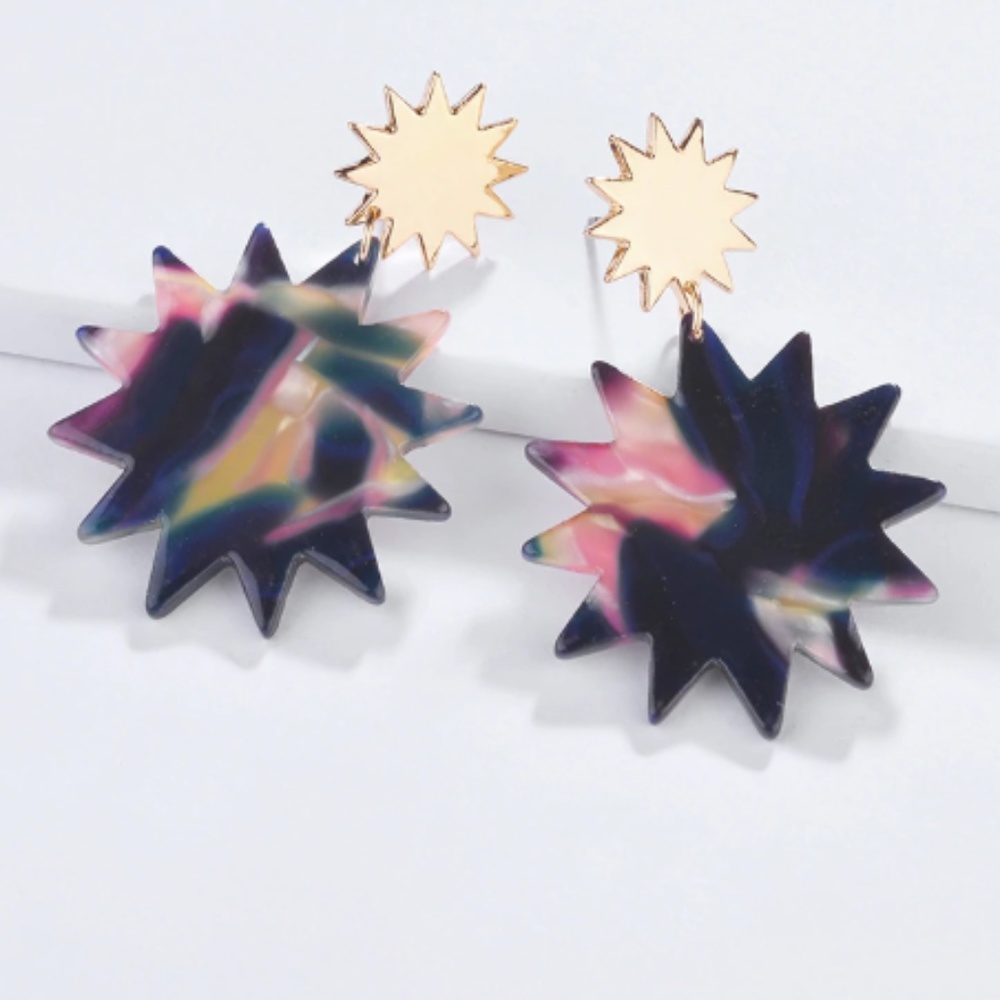 Sunburst Drop Earrings